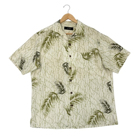 Mens Tasso Elba Island Tropical Print Button Down Shirt - Picture 1 of 8